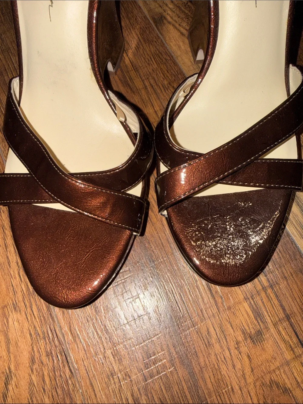 Jessica Simpson Dark Brown Crisscross Ankle Strap Heels ✨FITS SIZE 9✨
